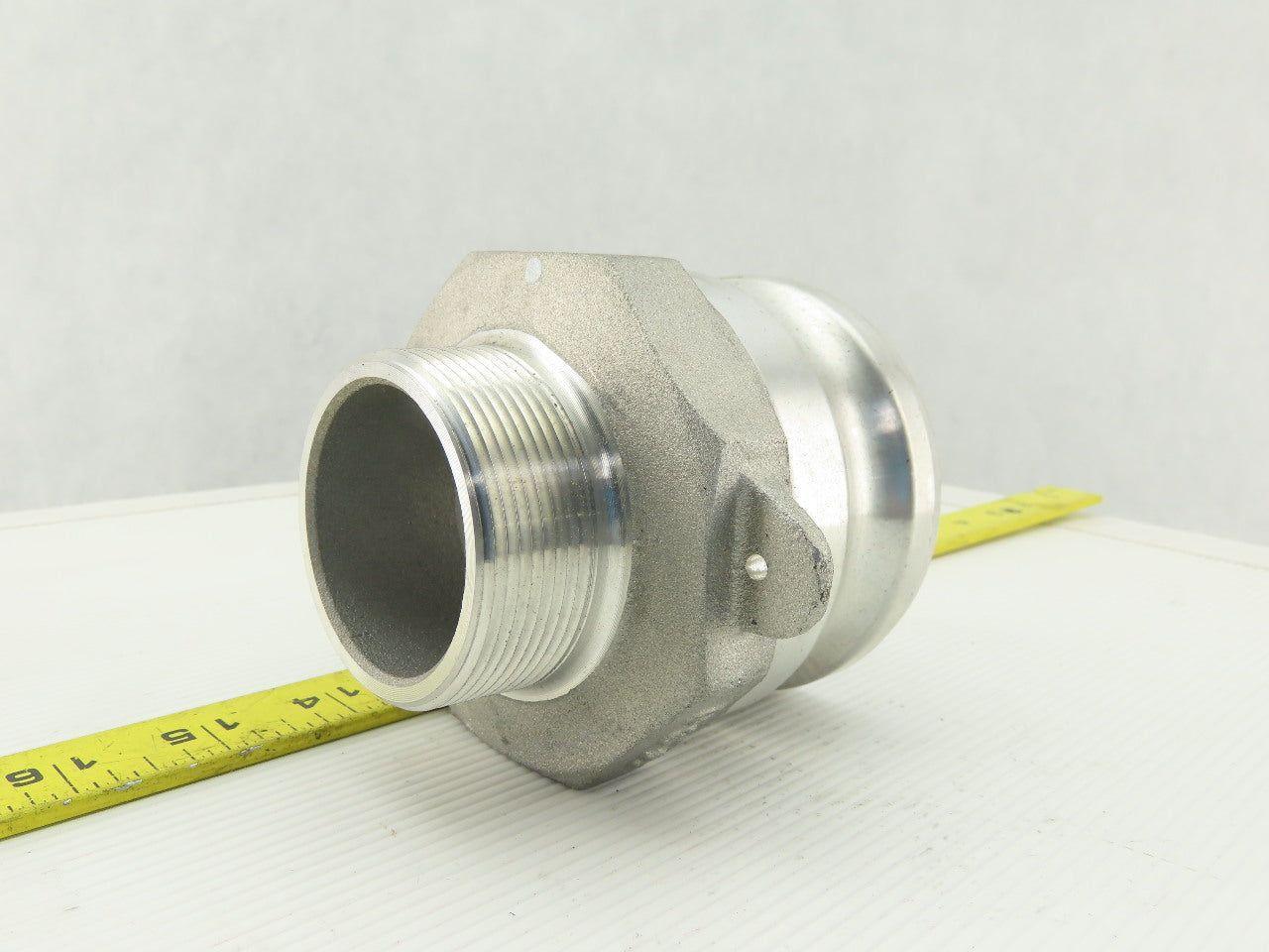 Anodized Aluminum Cam-and-Groove Hose Coupling Size 3 Plug 2 NPT Male End