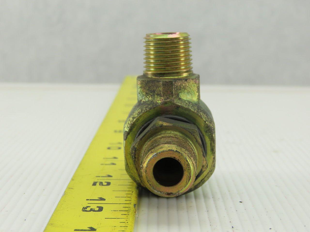 Parker S2101-6-6 Hydraulic Swivel Fitting, 90° Elbow 3/8x3/8" NPT