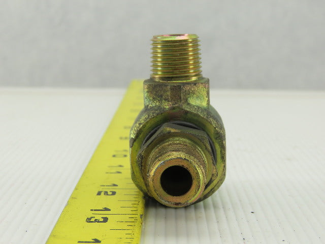 Parker S2101-6-6 Hydraulic Swivel Fitting, 90° Elbow 3/8x3/8" NPT