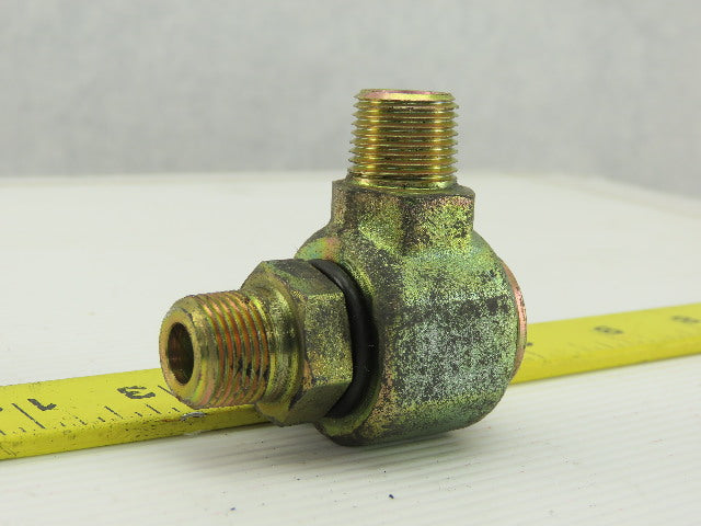 Parker S2101-6-6 Hydraulic Swivel Fitting, 90° Elbow 3/8x3/8" NPT