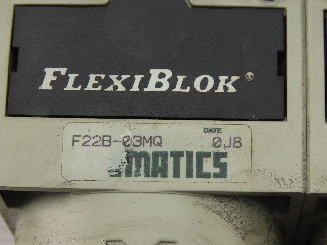 Numatics C22C-03GMQ Flexi Block Filter Regulator Assembly W/Quick Exhaust Valve