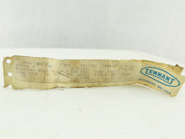 Tennant 42120 550 Scrubber Self Align Bearing