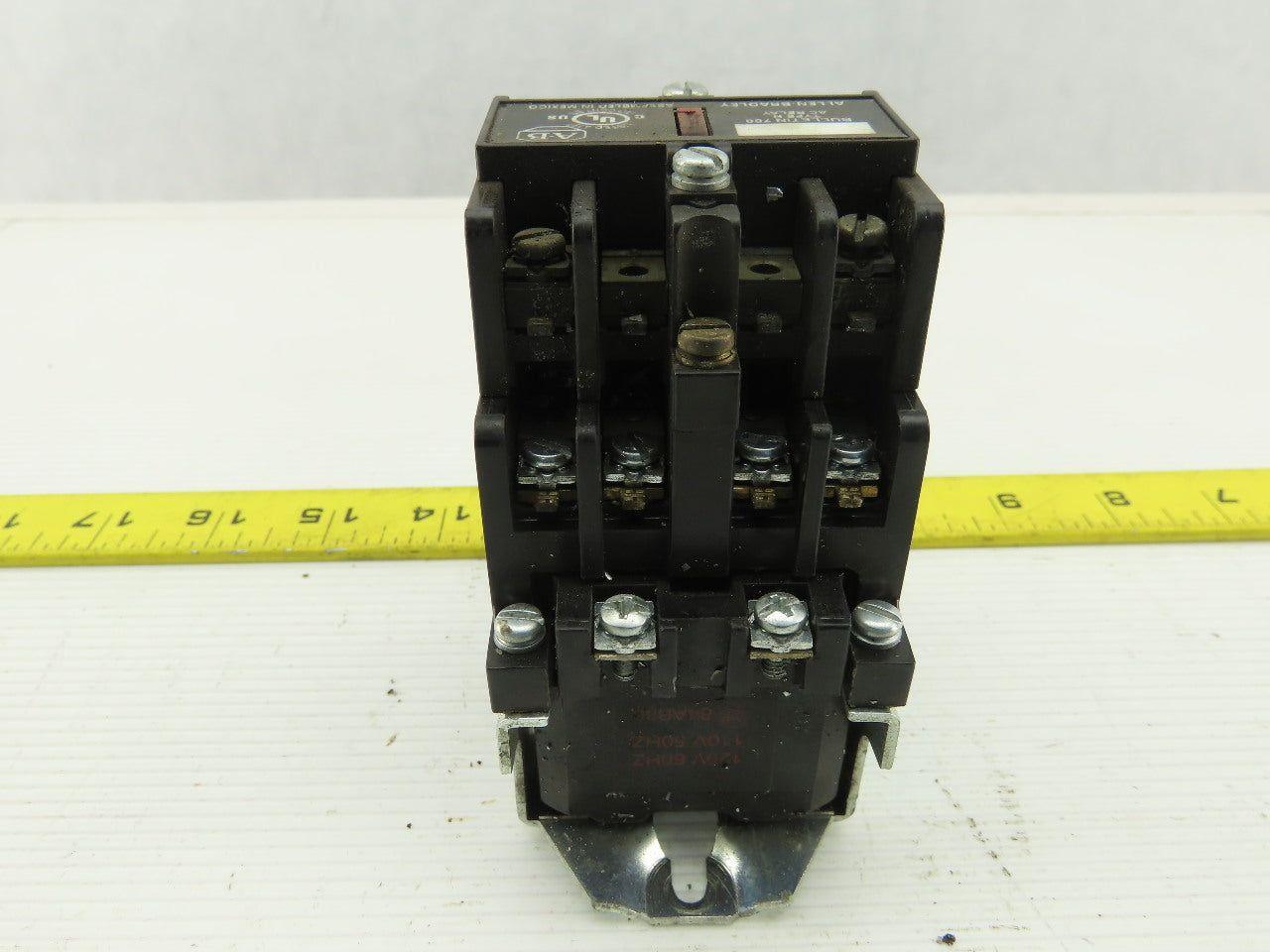 Allen Bradley 700-N400A1 Ser C Control Relay 120V Coil W/700-NA20 Aux Contacts