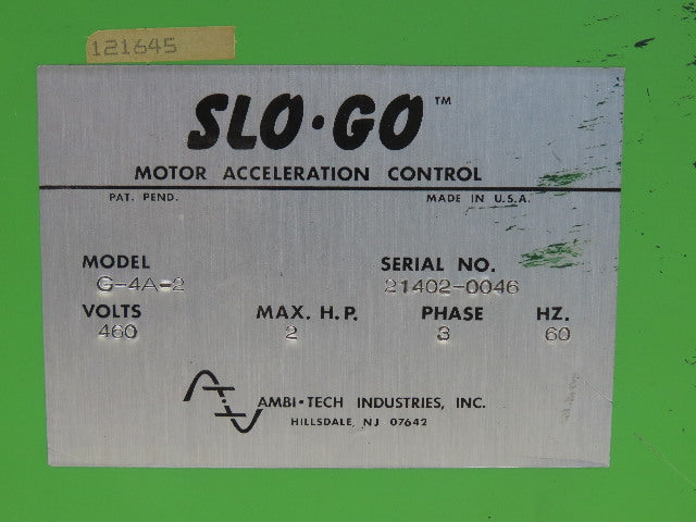 Slo-GO G-4A-2 Motor Acceleration Control Servo Drive 2Hp 460V 3Ph