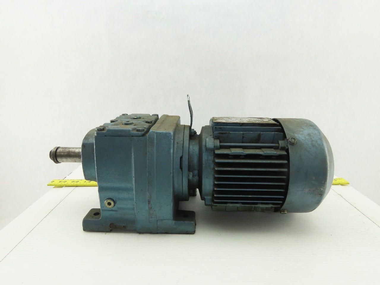 Sew Eurodrive R37DT71C4TF-IS 1/3HP Motor 230/460V 3Ph W/44.81:1 Inline Gearbox