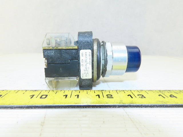 Allen Bradley 800T-QT10 Blue Push Button Switch 1N.O 1N.C 120V Series T