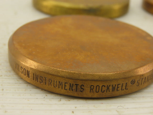 Wilson Rockwell 05 Standard Test Block HRB Lot of 4