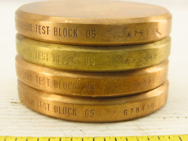 Wilson Rockwell 05 Standard Test Block HRB Lot of 4