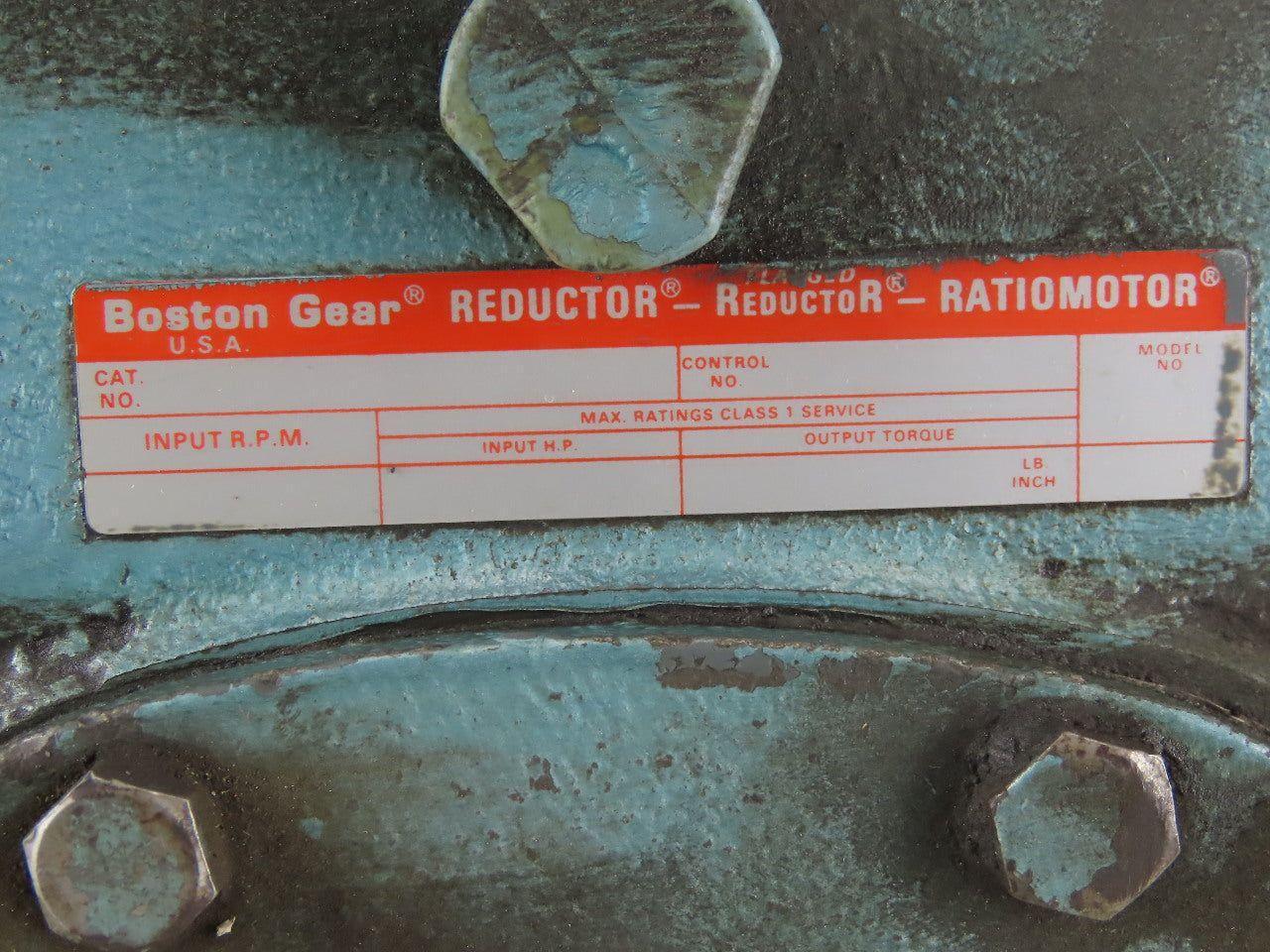 Boston Gear 1-1/2Hp Speed Reducer Gear Motor 20:1 W/Baldor VM3557T 230/460V 3Ph