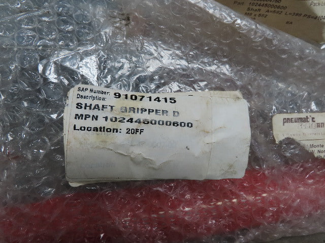 Pneumatic Scale Angelus 102445000600 Shaft Gripper Stainless Steel