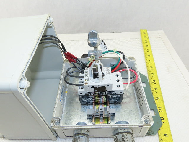 Eaton XTPR1P6BC1 Manual Motor Protector 1-1.6A Overload W/7x7x6" Enclosure