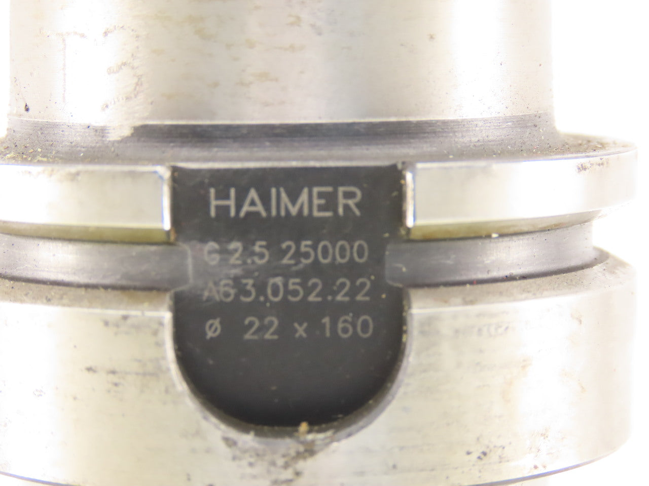 Haimer A63.052.22 HSK-A63 Face/Shell Mill Tool Holder 22mm Pilot 160mm Proj.
