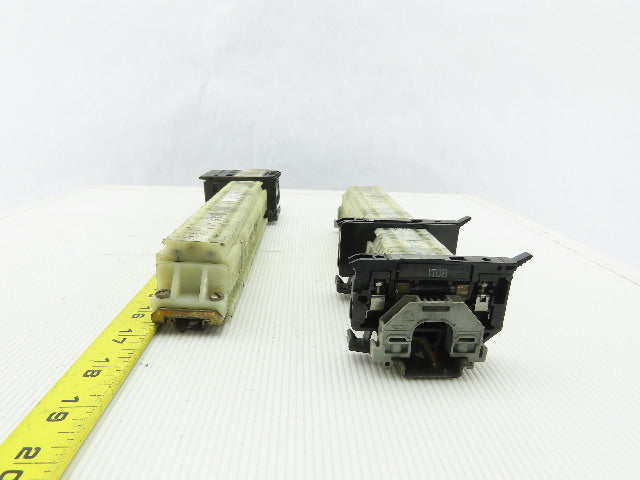 Allen Bradley 1492-HM1 White Terminal Blocks W/ Fuse Holders DIN Lot Of 78