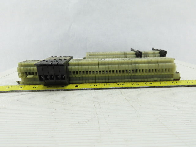 Allen Bradley 1492-HM1 White Terminal Blocks W/ Fuse Holders DIN Lot Of 78