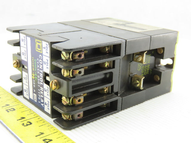 Square D L0-40 Class 8501 Ser. A 120-600V Control Relay 110-120V Coil