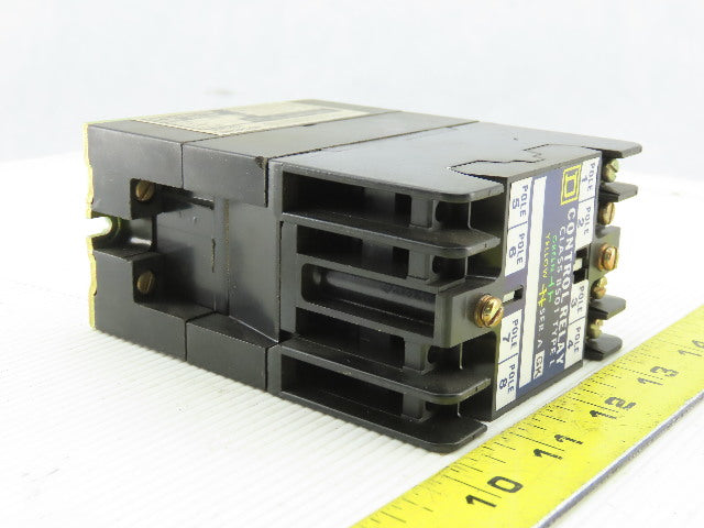 Square D L0-40 Class 8501 Ser. A 120-600V Control Relay 110-120V Coil