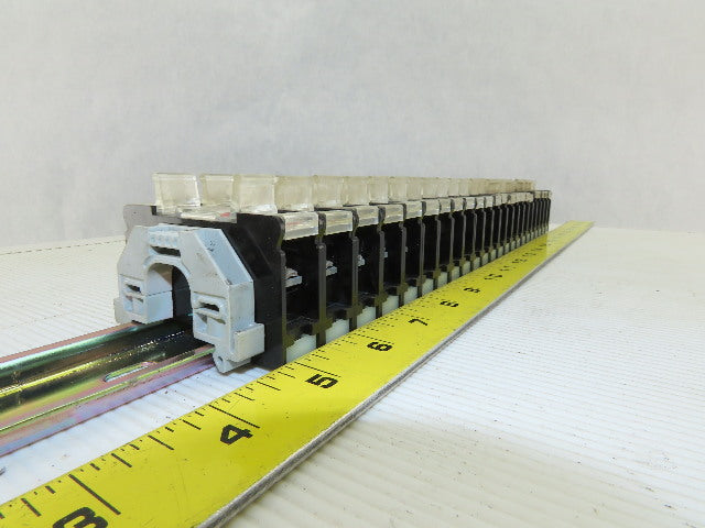 Idec BAF111SDU 24V 10A Fuse Holder W/Indicator 18-10AWG On DIN Rail Lot of 23