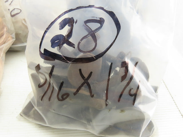 Tapco 5/16-18x1-1/2 Flat Countersunk Bolts W/Washers And Hex Nuts Bulk Lot