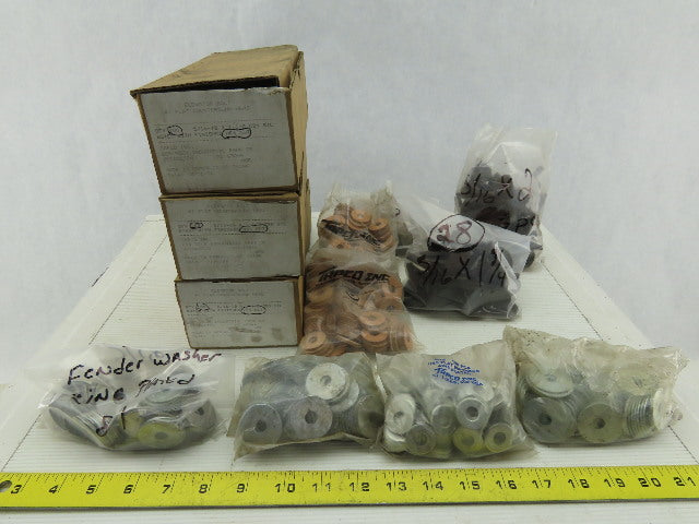 Tapco 5/16-18x1-1/2 Flat Countersunk Bolts W/Washers And Hex Nuts Bulk Lot