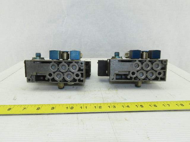 Festo ZP-D-1-24G Pneumatic Valve with Solenoid Block Lot of 2