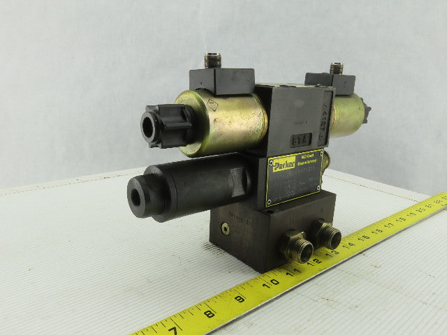 Parker PRDM2PP21SNS Pressure Reducing Module 24VDC Hydraulic Valve Subplate Assy