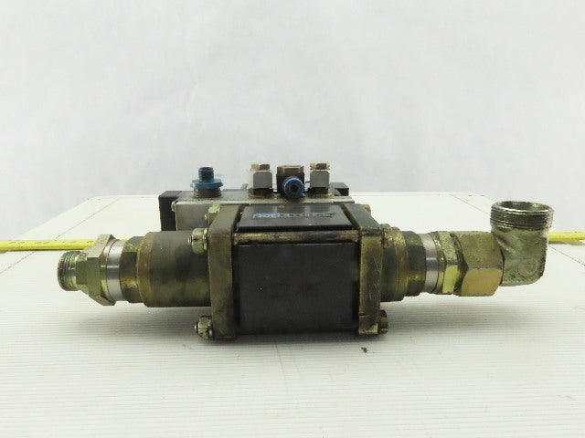 Muller Coax Vmk 15 Nc Pneumatic Valve W/Festo Block Plate & Solenoid