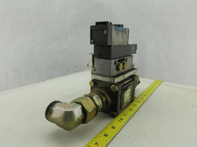 Muller Coax Vmk 15 Nc Pneumatic Valve W/Festo Block Plate & Solenoid