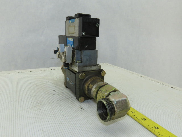 Muller Coax Vmk 15 Nc Pneumatic Valve W/Festo Block Plate & Solenoid