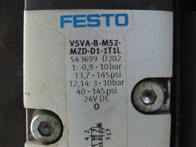 Festo VSVA-B-M52-MZD-D1-1T1L Solenoid Valve Pneumatic Manifold Block Mixed