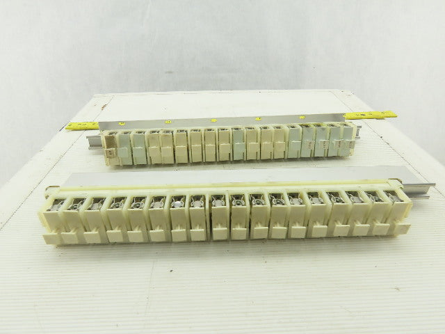 Allen 1492 CE DIN Rail Terminal Fuse Holder With Mixed Fusetron Fuse Lot Of 32