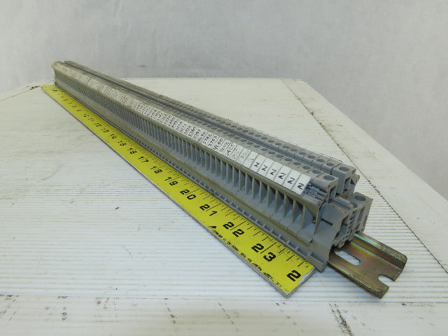 Phoenix Contact UK5 600V 34A 28-10AWG Contact Block On DIN Rail Lot of 94