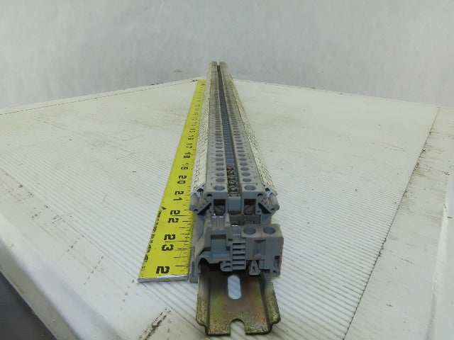 Phoenix Contact UK5 600V 34A 28-10AWG Contact Block On DIN Rail Lot of 94