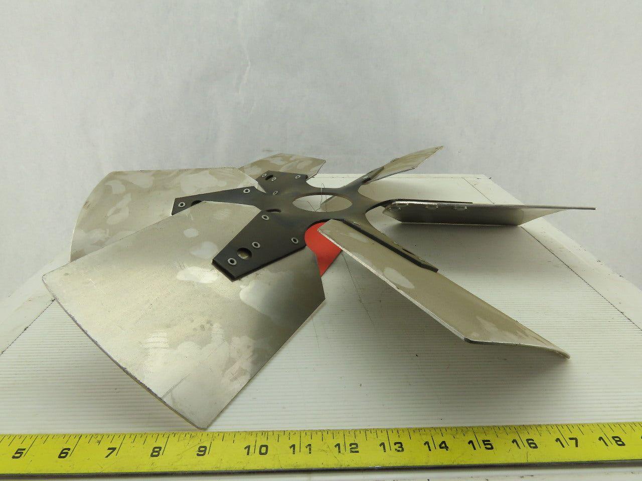 VC 91036501 21" Industrial 6 Blade Aluminum 30° Fan Wheel 2-5/8" Center