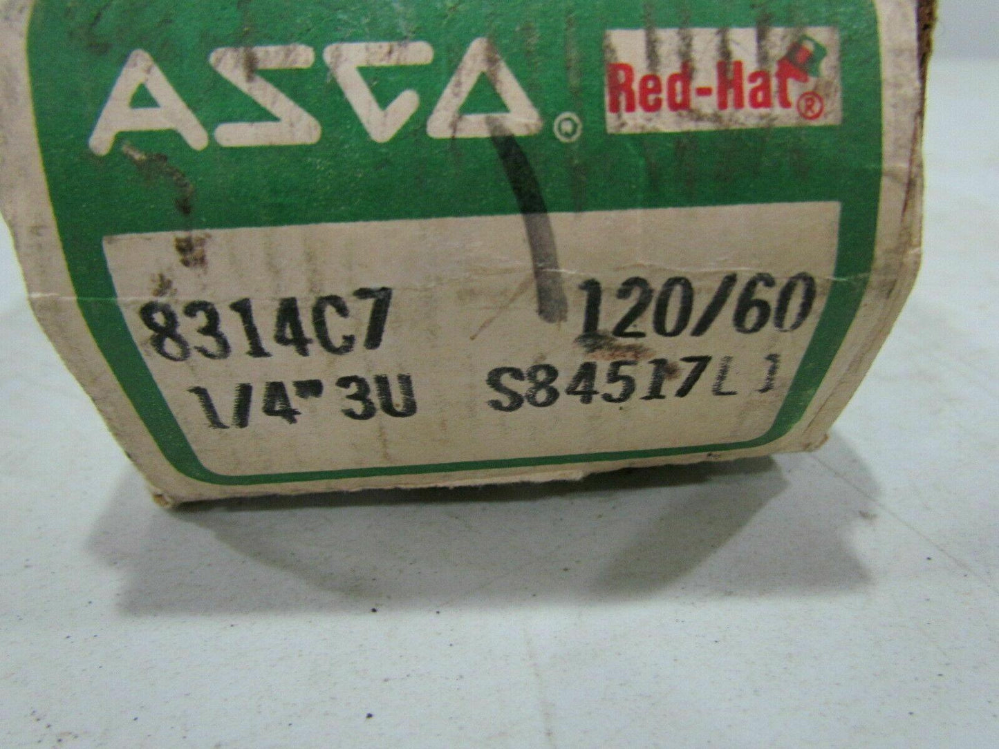 Asco Red Hat 8314C7 3-Way 110/120V 1/4" 80PSI Solenoid Valve