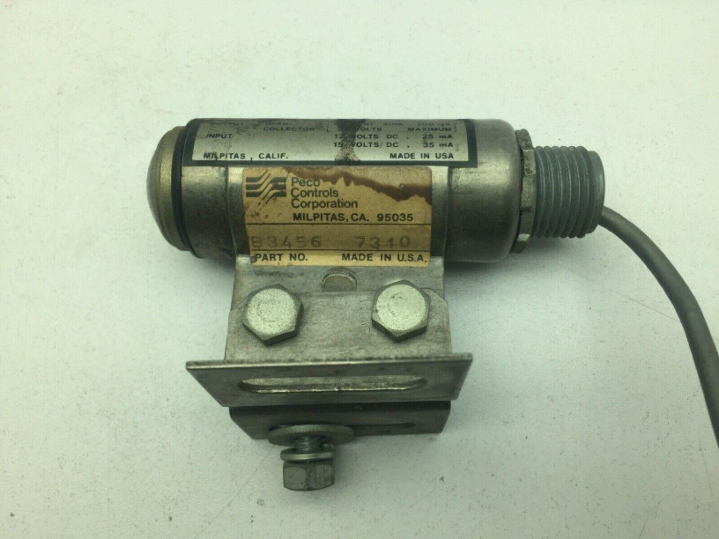 Peco B3456 Photoelectric Sensor Solid State Receiver Lot of 3