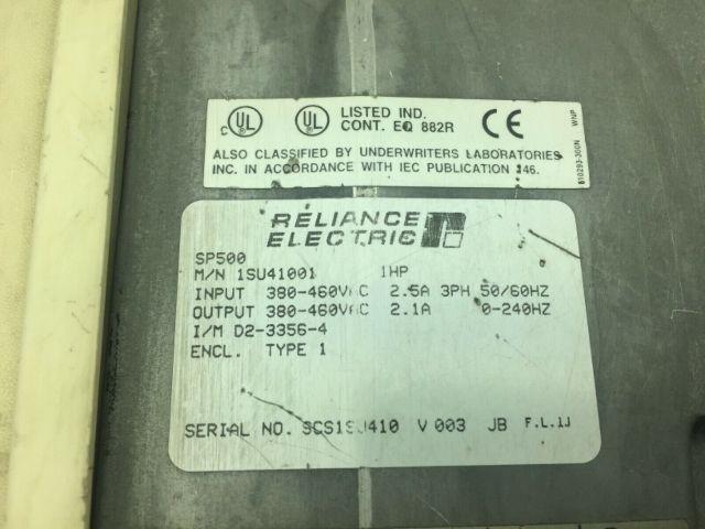 Reliance Electric 1SU41001 AC Drive 380-460VAC 2.5A 3PH 1HP