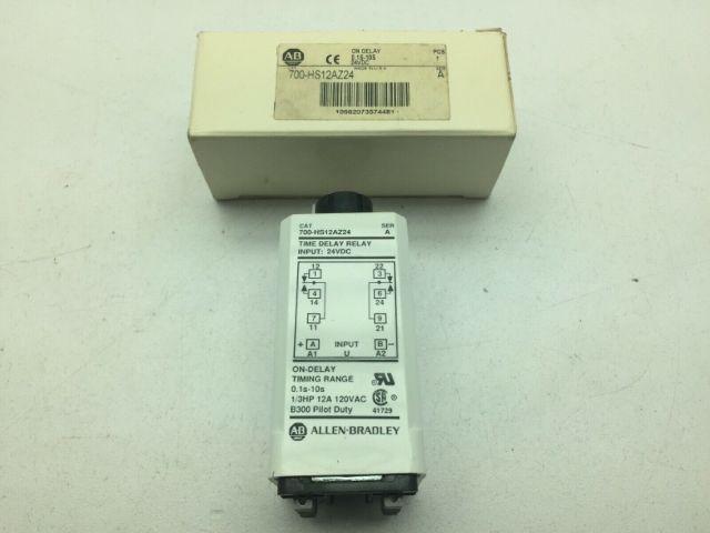 Allen Bradley 700-HS12AZ24/A On-Delay Timing Range 12A 120VAC Series A