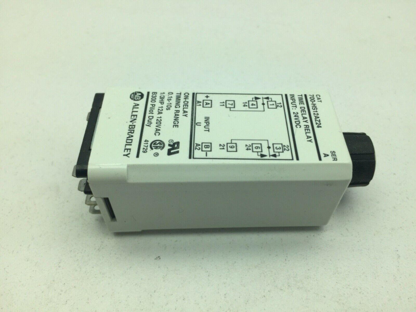 Allen Bradley 700-HS12AZ24/A On-Delay Timing Range 12A 120VAC Series A
