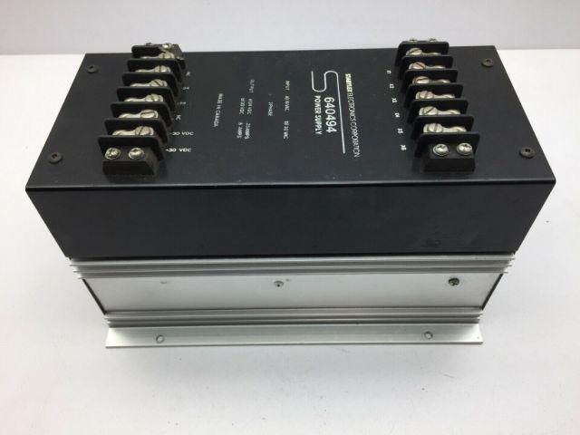 Stabylex Electronics Corporation 640494 Power Supply 3 Phase 19VAC 30VAC