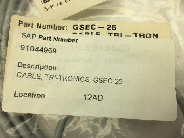Tritronics GSEC-25 18911 5 Wire Electrical Cable 25ft Lot of 2