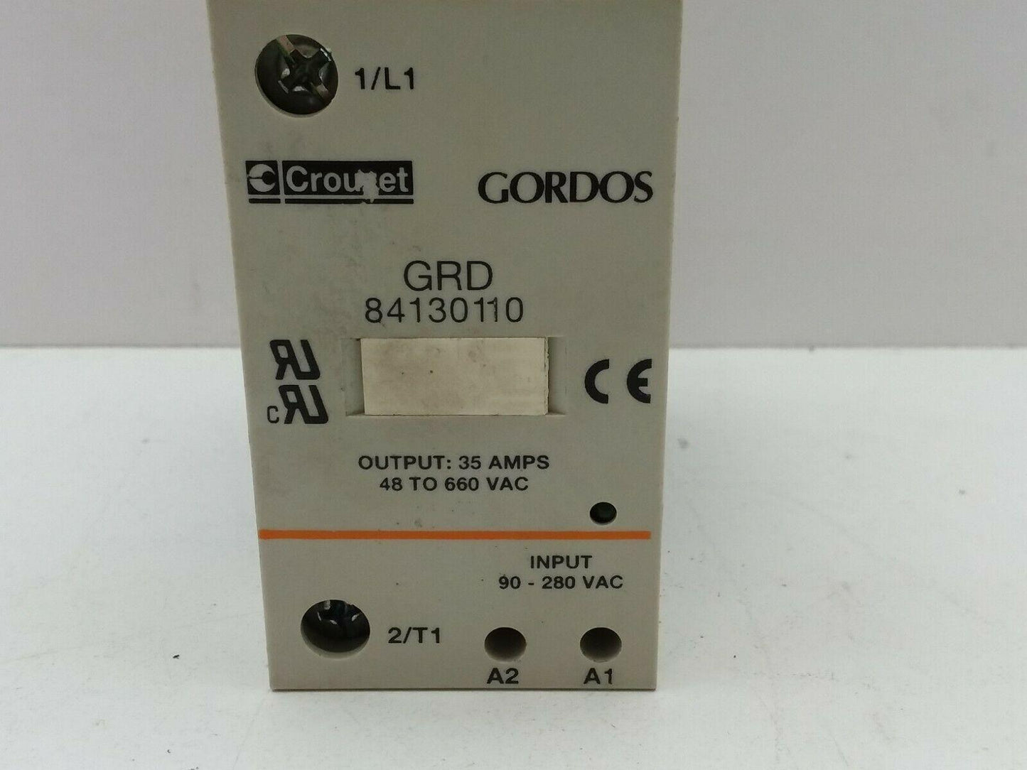 Crouzet 84130110 Solid State Relay 48-660VAC 35A DIN Rail Mount