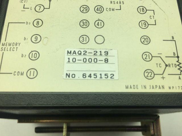 Barber-Colman MAQ2-219-10-000-8 Temperature Controller PLC Temp