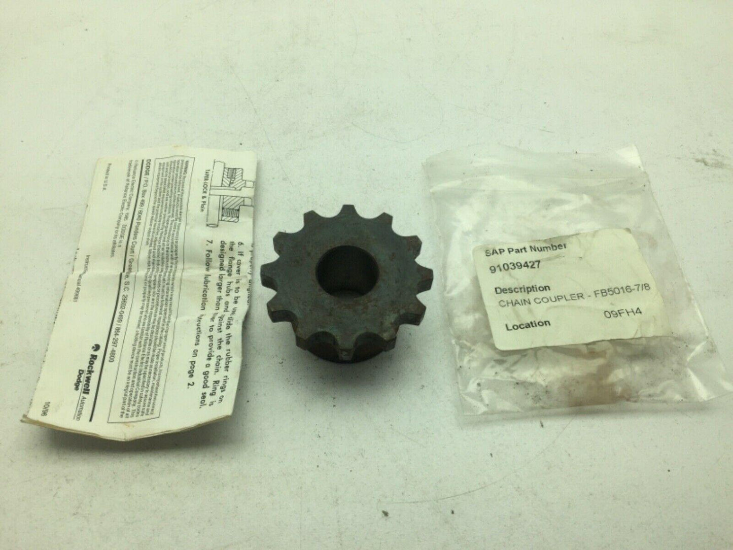 Dodge FB5012-7/8 Chain Coupler 12 Teeth .875" Bore