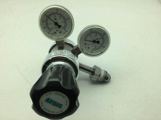 Airgas HP702-015-580-G Heavy Duty Single Stage flow gauge Regulator 1/4"NPT