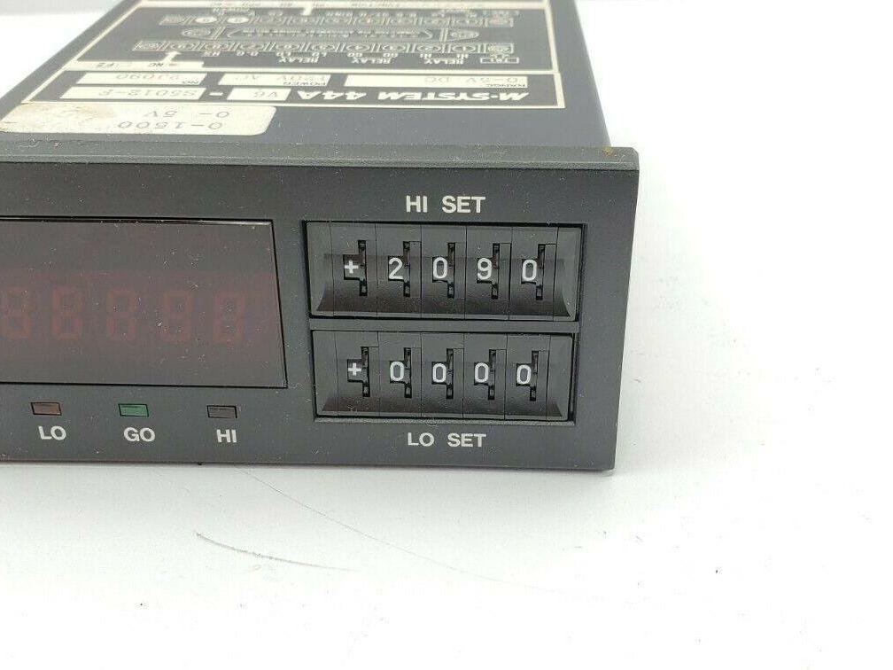 M System 44AV6-S5012-F Digital panel Meter 150VAC 0-5VDC