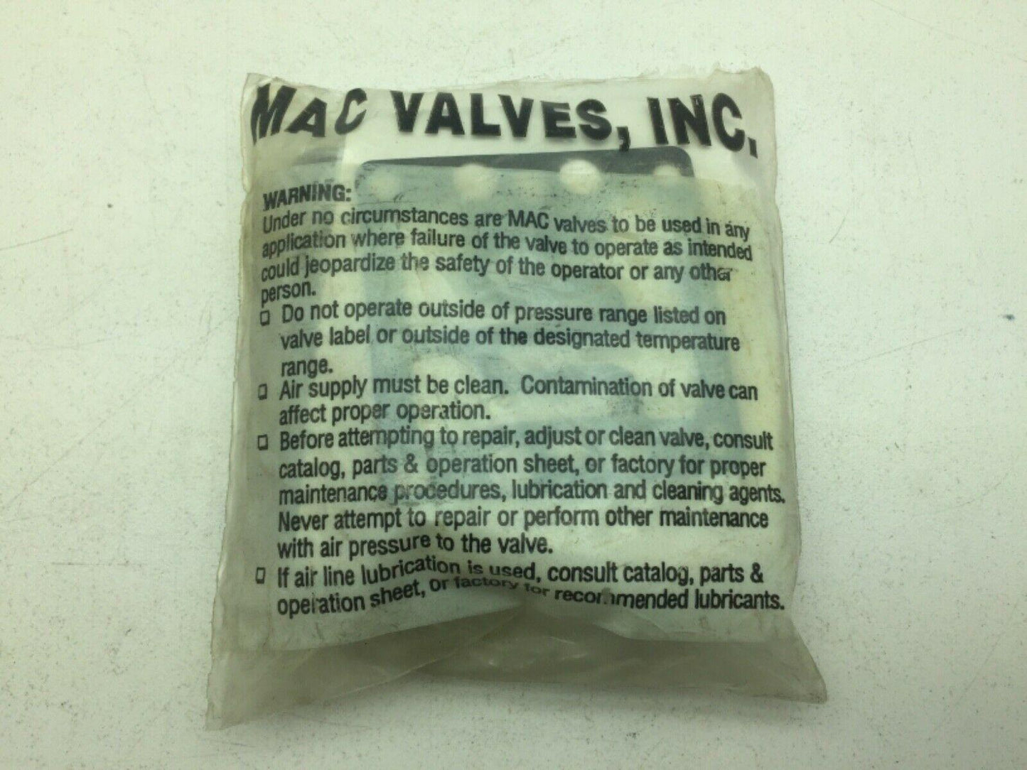 MAC Valves MAC Repair Kit K03002C, K-03002C lot of 2