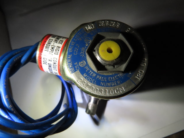 Peter Paul 23Z00310CM Solenoid Valve 120v, 8.7 watts, 75psi,Orifice 3/32 3/32 DM