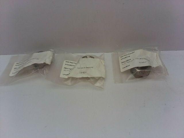 Angelus Can Seamer 134L816 SS Slotted Stainless Steel Nut Lot Of 3 Nuts