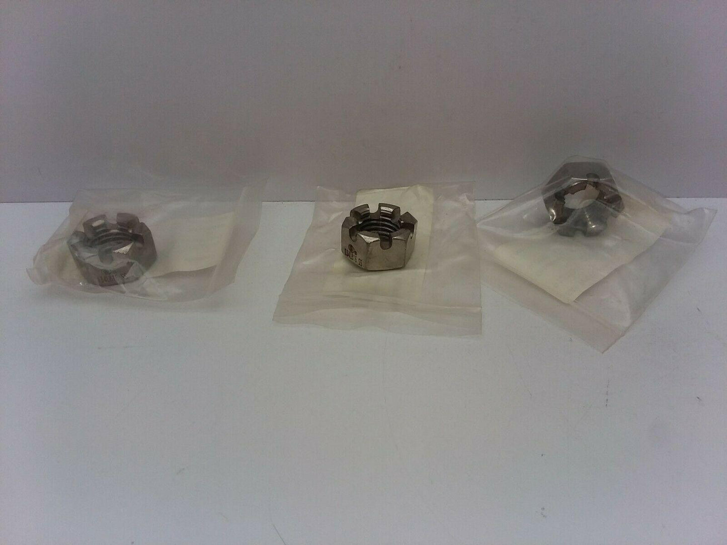 Angelus Can Seamer 134L816 SS Slotted Stainless Steel Nut Lot Of 3 Nuts