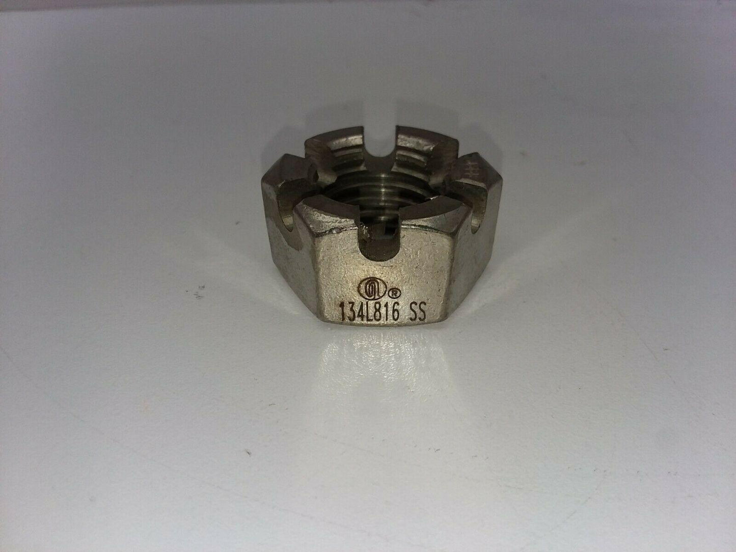 Angelus Can Seamer 134L816 SS Slotted Stainless Steel Nut Lot Of 3 Nuts